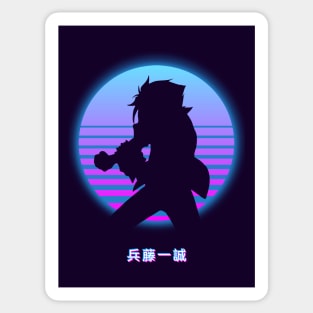 Hyoudou Issei - Retro 80s Sticker